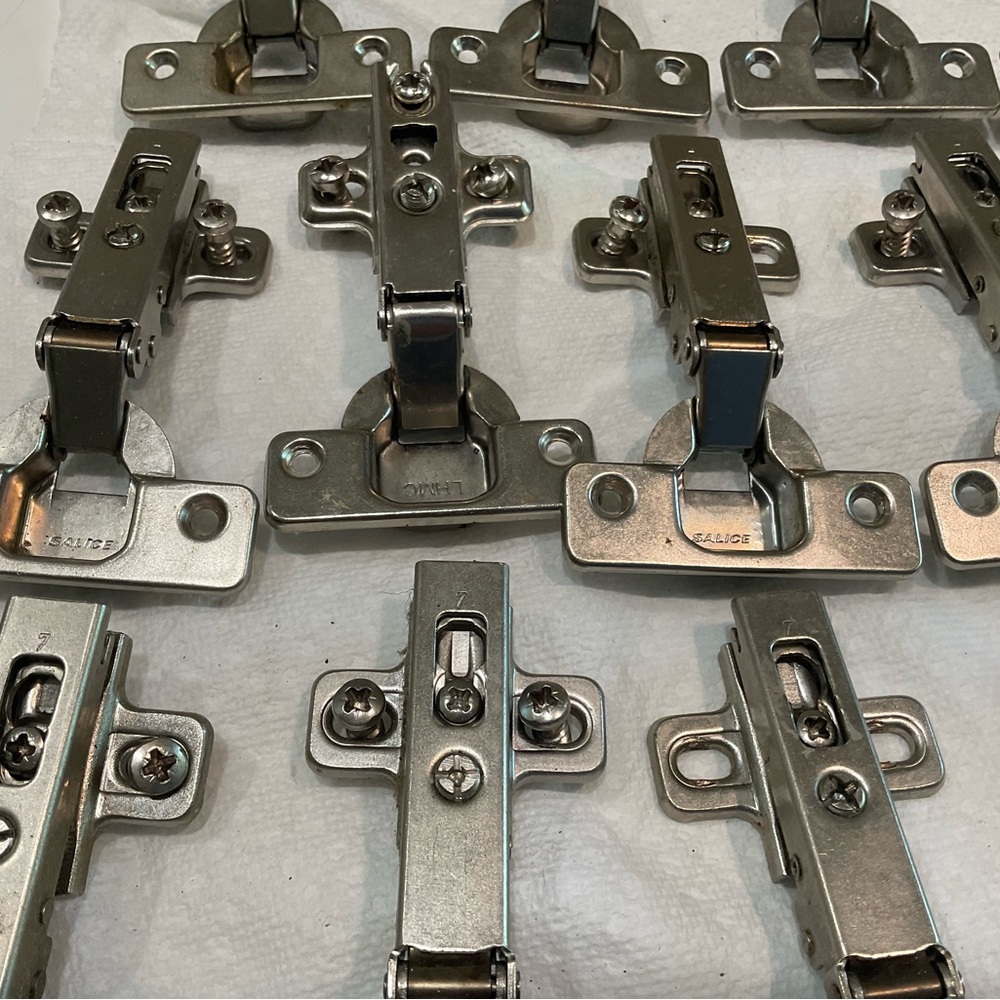 ☀️☀️☀️Kitchen Cabinet Doors Stainless Hinges, New and Used, Pack of 25 Pieces